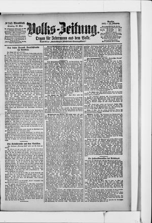 Volks-Zeitung vom 27.05.1902