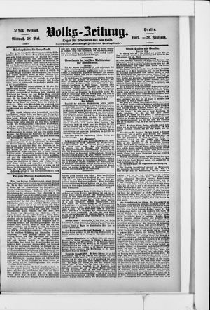 Volks-Zeitung vom 28.05.1902