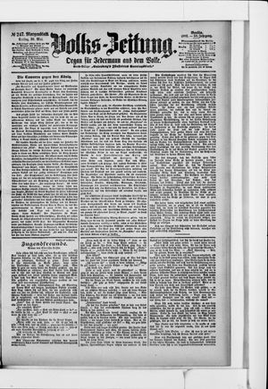 Volks-Zeitung on May 30, 1902