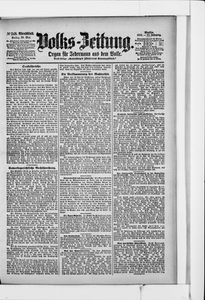 Volks-Zeitung on May 30, 1902