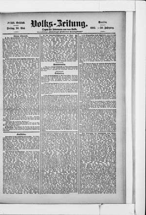 Volks-Zeitung on May 30, 1902