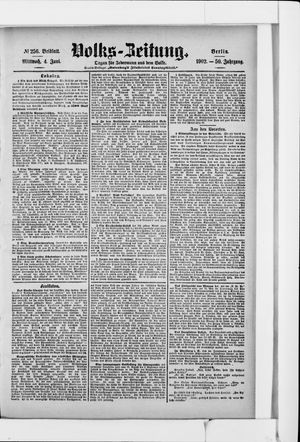 Volks-Zeitung vom 04.06.1902