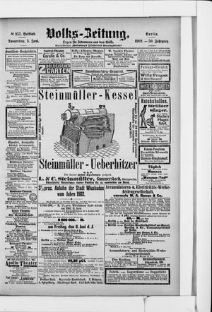 Volks-Zeitung vom 05.06.1902