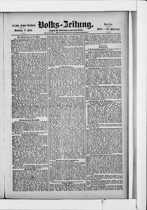 Volks-Zeitung vom 08.06.1902