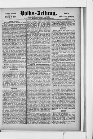 Volks-Zeitung vom 09.06.1902