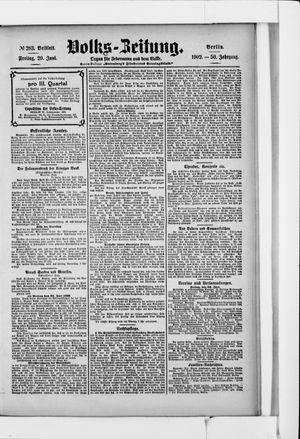 Volks-Zeitung vom 20.06.1902