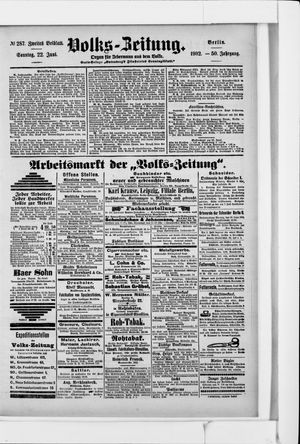 Volks-Zeitung vom 22.06.1902