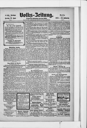Volks-Zeitung on Jun 27, 1902