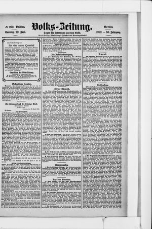 Volks-Zeitung vom 29.06.1902