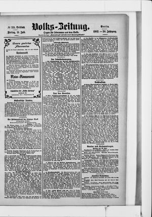 Volks-Zeitung vom 18.07.1902