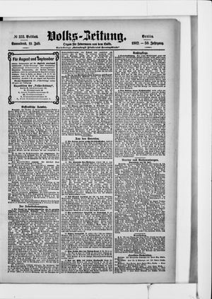 Volks-Zeitung vom 19.07.1902