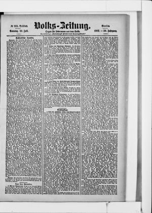 Volks-Zeitung vom 20.07.1902