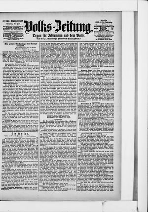 Volks-Zeitung vom 27.07.1902