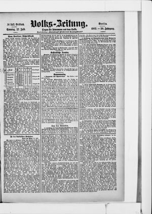 Volks-Zeitung vom 27.07.1902