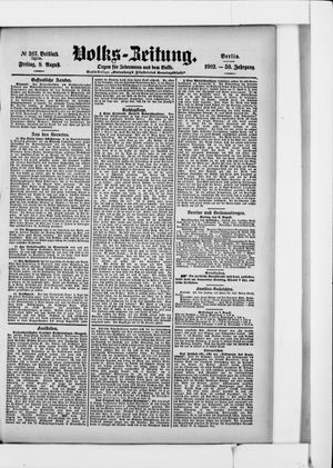 Volks-Zeitung vom 08.08.1902