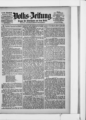 Volks-Zeitung on Aug 9, 1902
