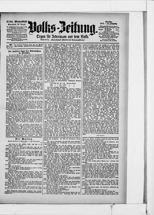 Volks-Zeitung on Aug 16, 1902