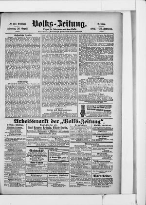 Volks-Zeitung vom 26.08.1902