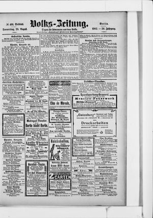Volks-Zeitung vom 28.08.1902