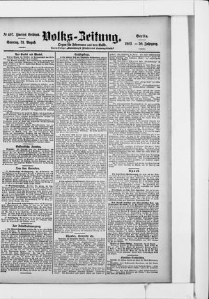 Volks-Zeitung vom 31.08.1902