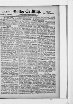 Volks-Zeitung vom 02.09.1902