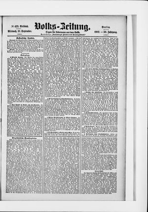 Volks-Zeitung vom 10.09.1902
