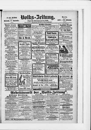 Volks-Zeitung vom 17.09.1902