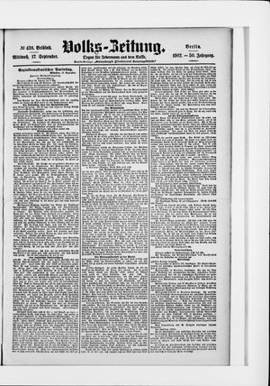 Volks-Zeitung vom 17.09.1902
