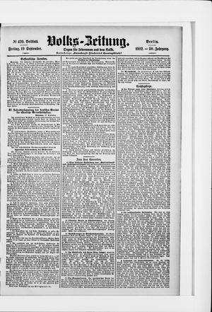 Volks-Zeitung vom 19.09.1902
