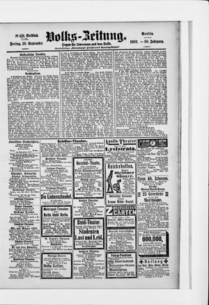 Volks-Zeitung vom 26.09.1902