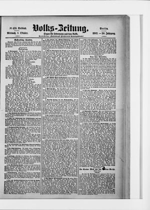 Volks-Zeitung vom 01.10.1902