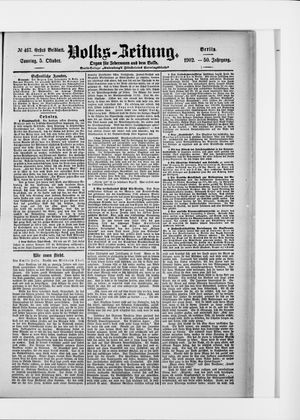 Volks-Zeitung on Oct 5, 1902