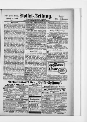 Volks-Zeitung on Oct 5, 1902
