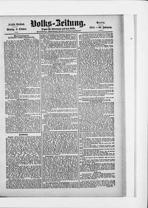 Volks-Zeitung vom 06.10.1902