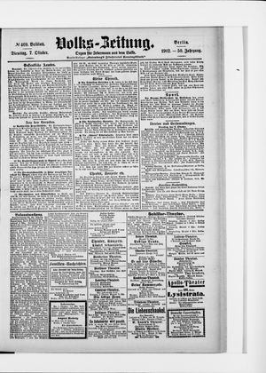 Volks-Zeitung vom 07.10.1902