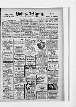 Volks-Zeitung vom 11.10.1902