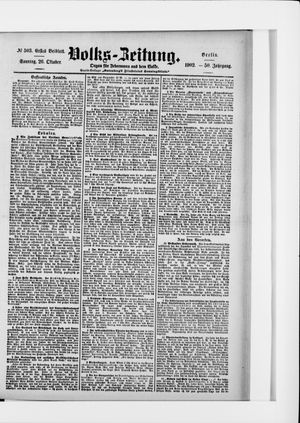 Volks-Zeitung vom 26.10.1902