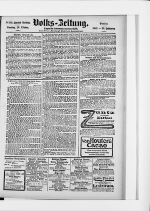 Volks-Zeitung vom 26.10.1902