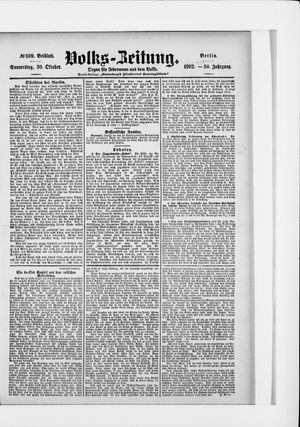 Volks-Zeitung vom 30.10.1902