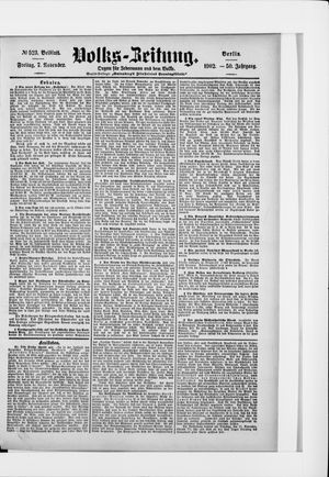 Volks-Zeitung vom 07.11.1902