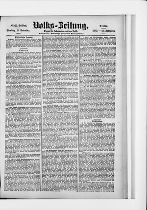 Volks-Zeitung vom 11.11.1902