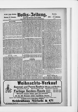 Volks-Zeitung vom 16.11.1902