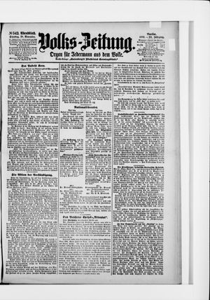Volks-Zeitung vom 18.11.1902