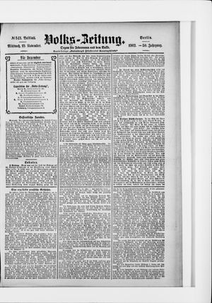 Volks-Zeitung vom 19.11.1902