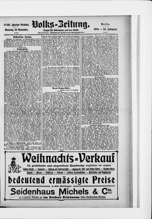 Volks-Zeitung vom 30.11.1902