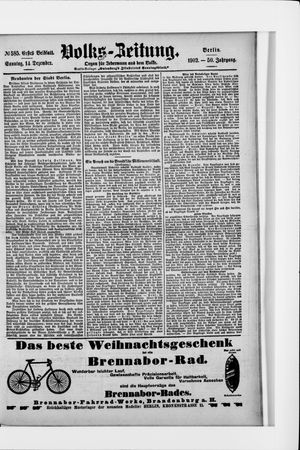 Volks-Zeitung vom 14.12.1902