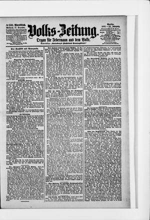 Volks-Zeitung vom 17.12.1902