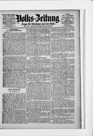 Volks-Zeitung vom 19.12.1902