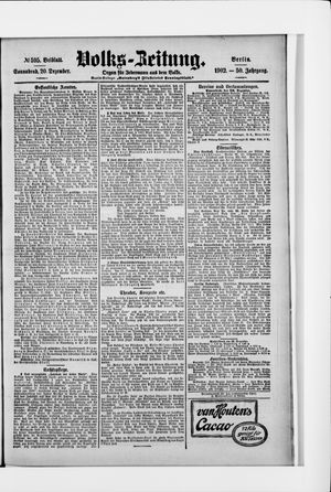 Volks-Zeitung on Dec 20, 1902