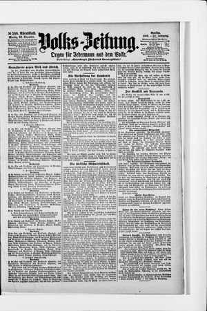Volks-Zeitung vom 22.12.1902